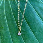 Cargar imagen en el visor de la galería, Dainty CZ Gold Necklace - Jewelers Garden
