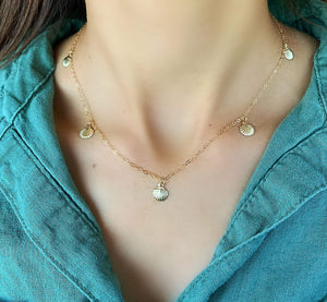 Dainty Gold Seashell Necklace - Jewelers Garden