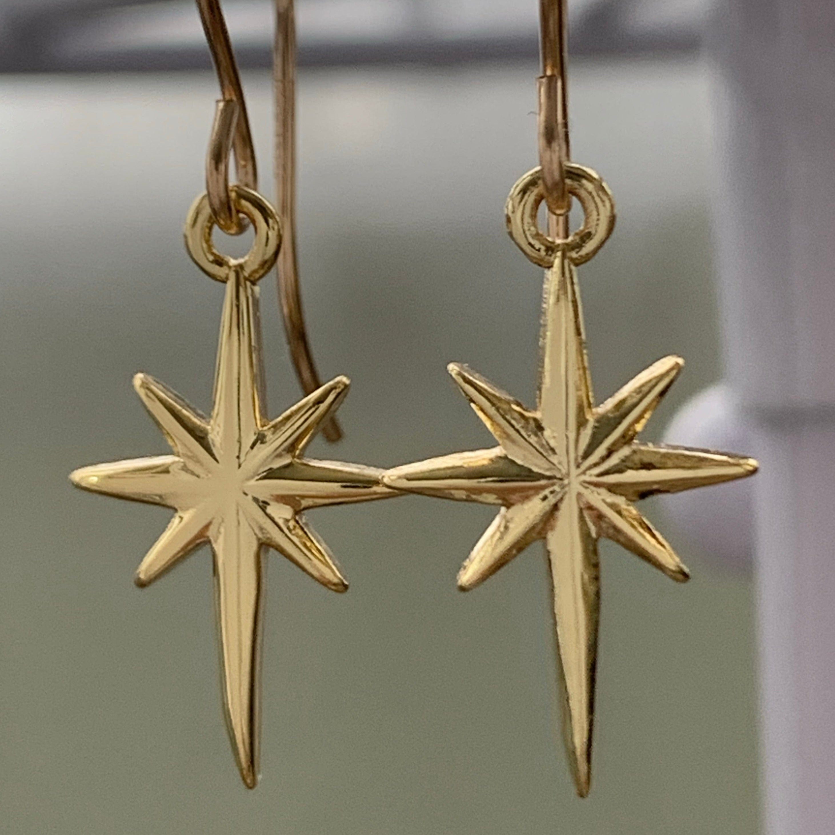 North Star Dangle Earrings - Jewelers Garden
