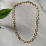 將圖片載入圖庫檢視器 Paper Clip Chain | Thick Textured Gold Filled Statement Necklace - Jewelers Garden
