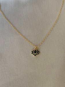 Black Lotus Necklace