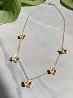 Cargar imagen en el visor de la galería, Gold Butterfly Necklace - Jewelers Garden
