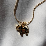 Cargar imagen en el visor de la galería, Gold Filled Elephant Charm on Gold Snake Chain by Jewelers Garden

