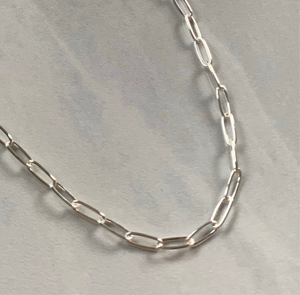 Silver PaperClip Chain Bracelet - Jewelers Garden