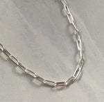 Charger l&#39;image dans la galerie, Silver PaperClip Chain Bracelet - Jewelers Garden
