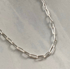 Silver PaperClip Chain Bracelet - Jewelers Garden