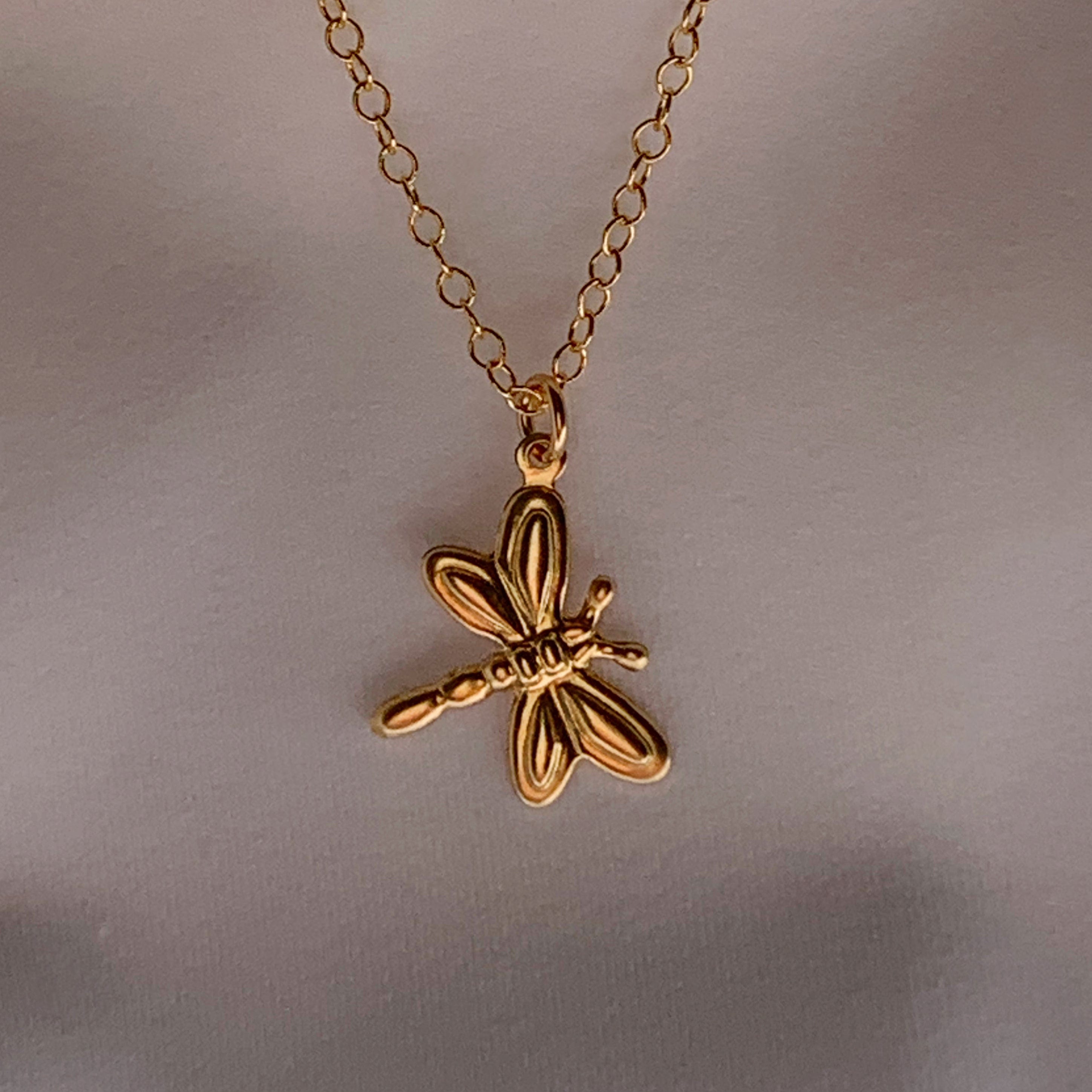 Dragonfly Charm Necklace - Jewelers Garden