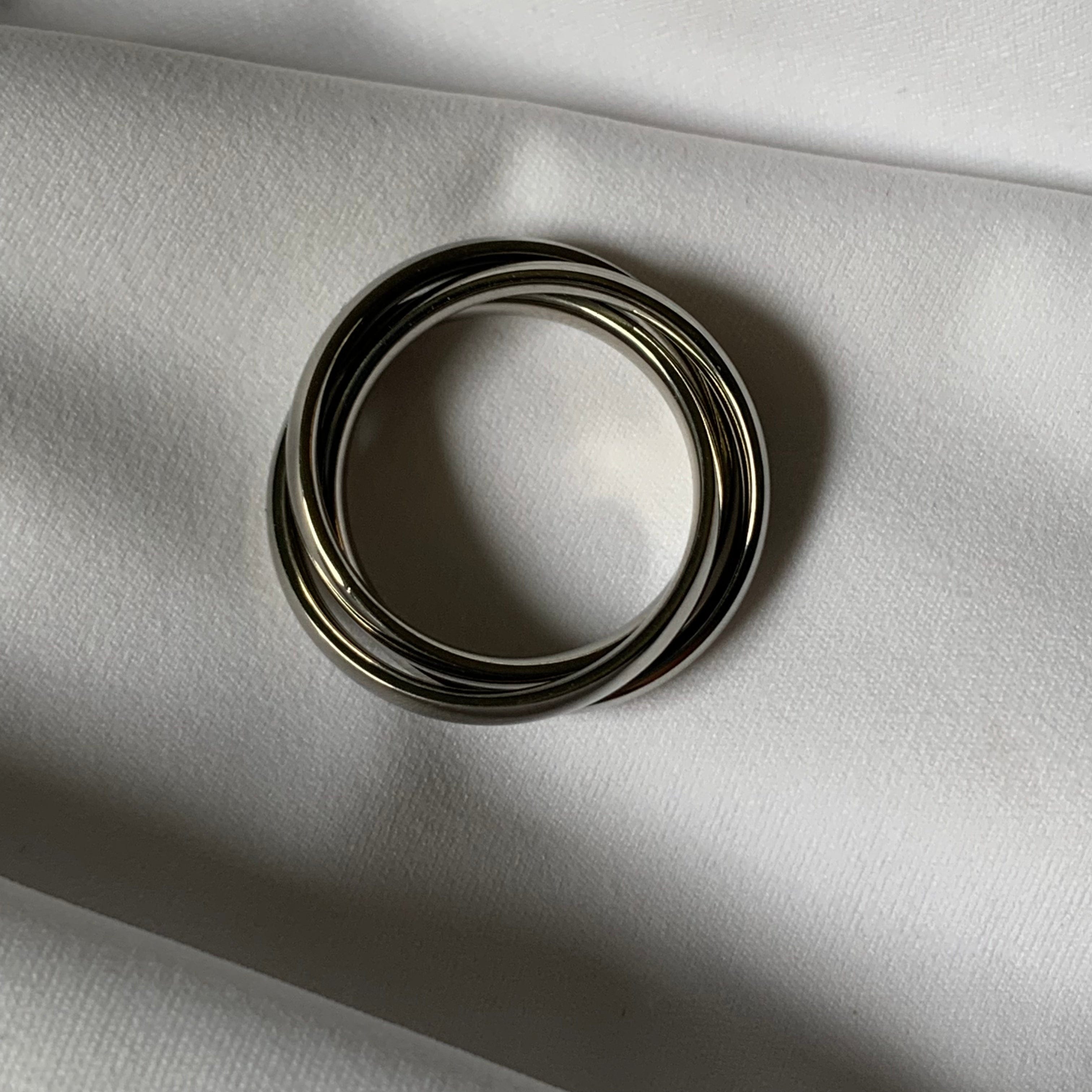 Stainless Steel 3 Band Ring