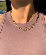 Load image into Gallery viewer, Thick Textured Paperclip Chain Necklace
