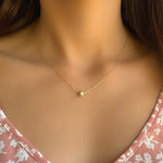 Cargar imagen en el visor de la galería, Dainty Minimalist Gold Ball Necklace - Jewelers Garden
