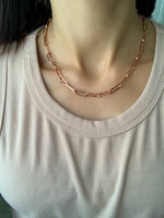 Load image into Gallery viewer, Rose Gold Paperclip Chain Necklace
