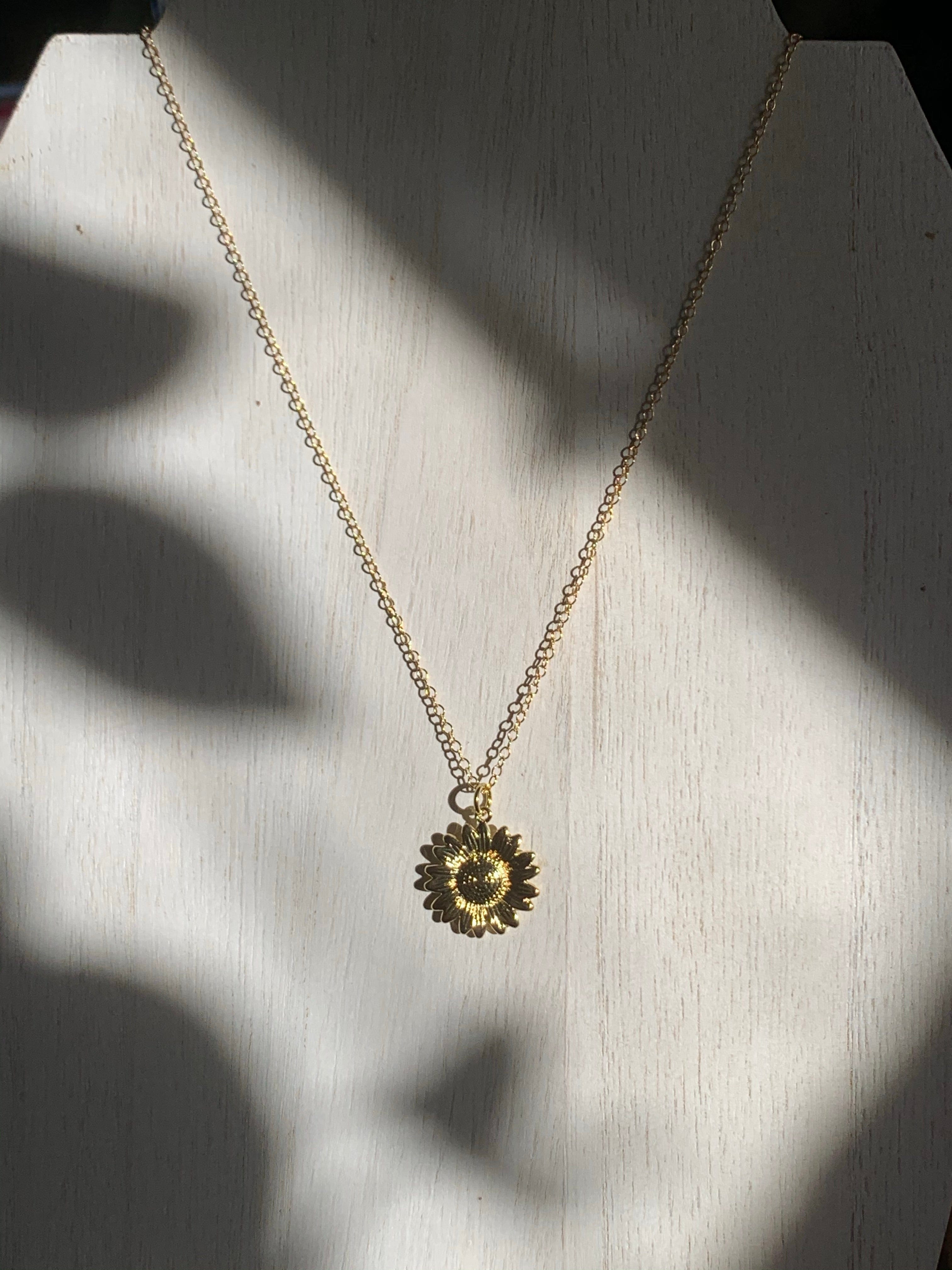 Sunflower Charm Necklace - Jewelers Garden