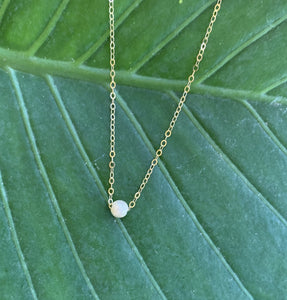 Dainty Minimalist Gold Ball Necklace - Jewelers Garden