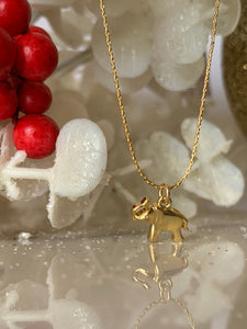 Gold Elephant Necklace