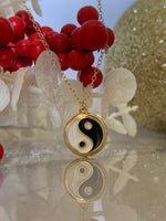 Load image into Gallery viewer, Yin Yang Enamel Necklace
