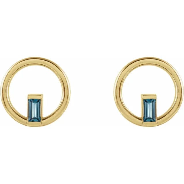 London Blue Topaz Circle Earrings - Online Exclusive