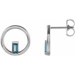 Load image into Gallery viewer, London Blue Topaz Circle Earrings - Online Exclusive
