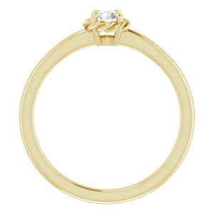 Rope Solitaire Diamond Ring 1/5ct - Online Exclusive